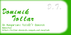 dominik tollar business card